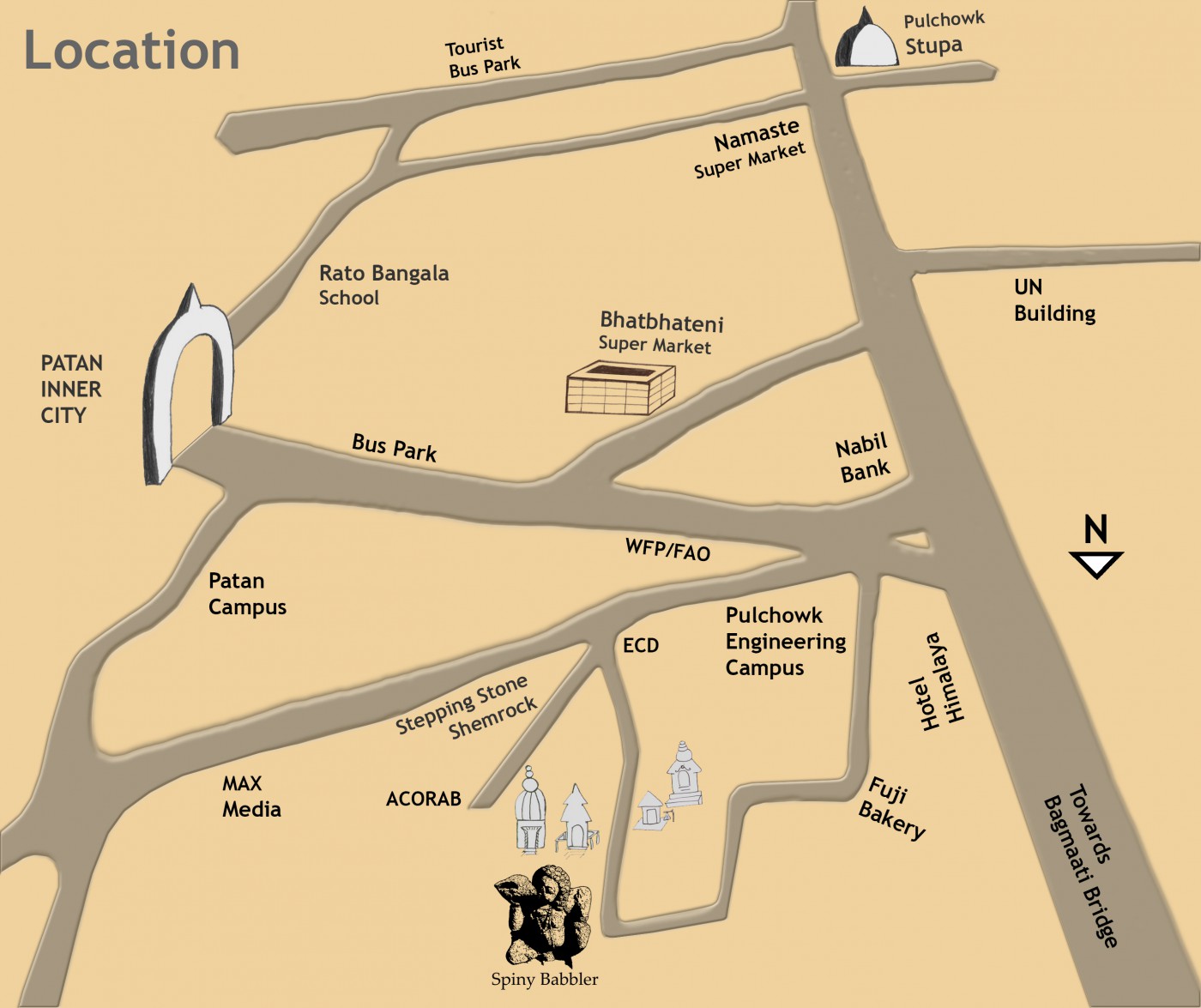 Location Map of Swasthani.org